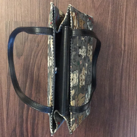 Cute Dog Print Handbag - Shades of Gray/Tan/White - For Ultimate Dog lover! $20 - Picture 6 of 13